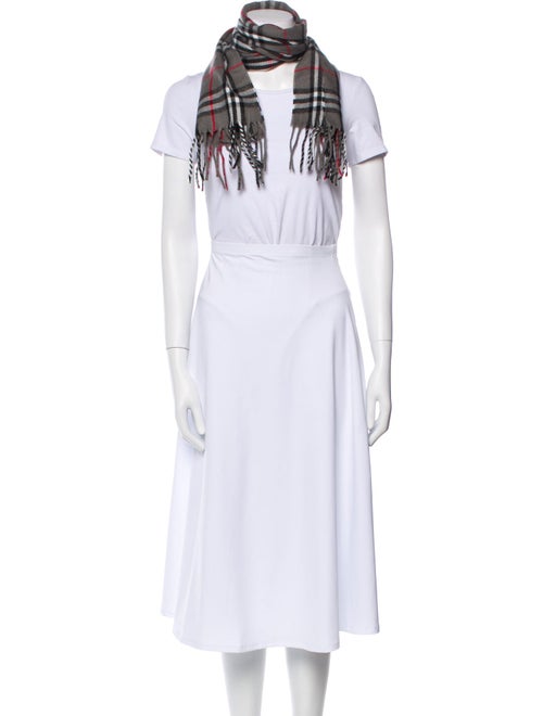 Burberry Cashmere House Check Pattern Scarf