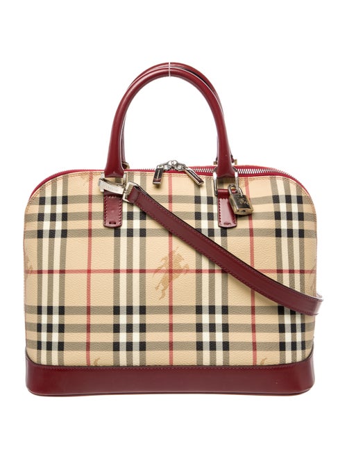 Burberry London Haymarket Check Top Handle Bag