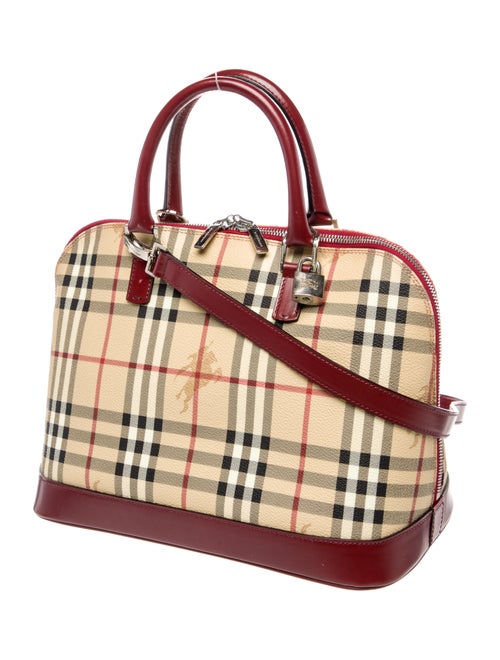 Burberry London Haymarket Check Top Handle Bag