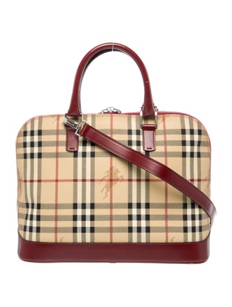 Burberry London Haymarket Check Top Handle Bag