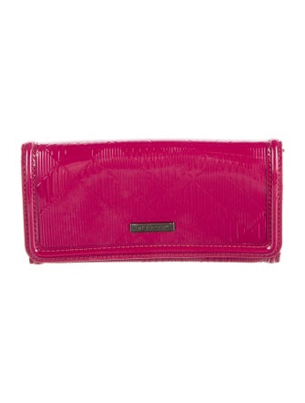 Burberry Patent Leather Continental Wallet