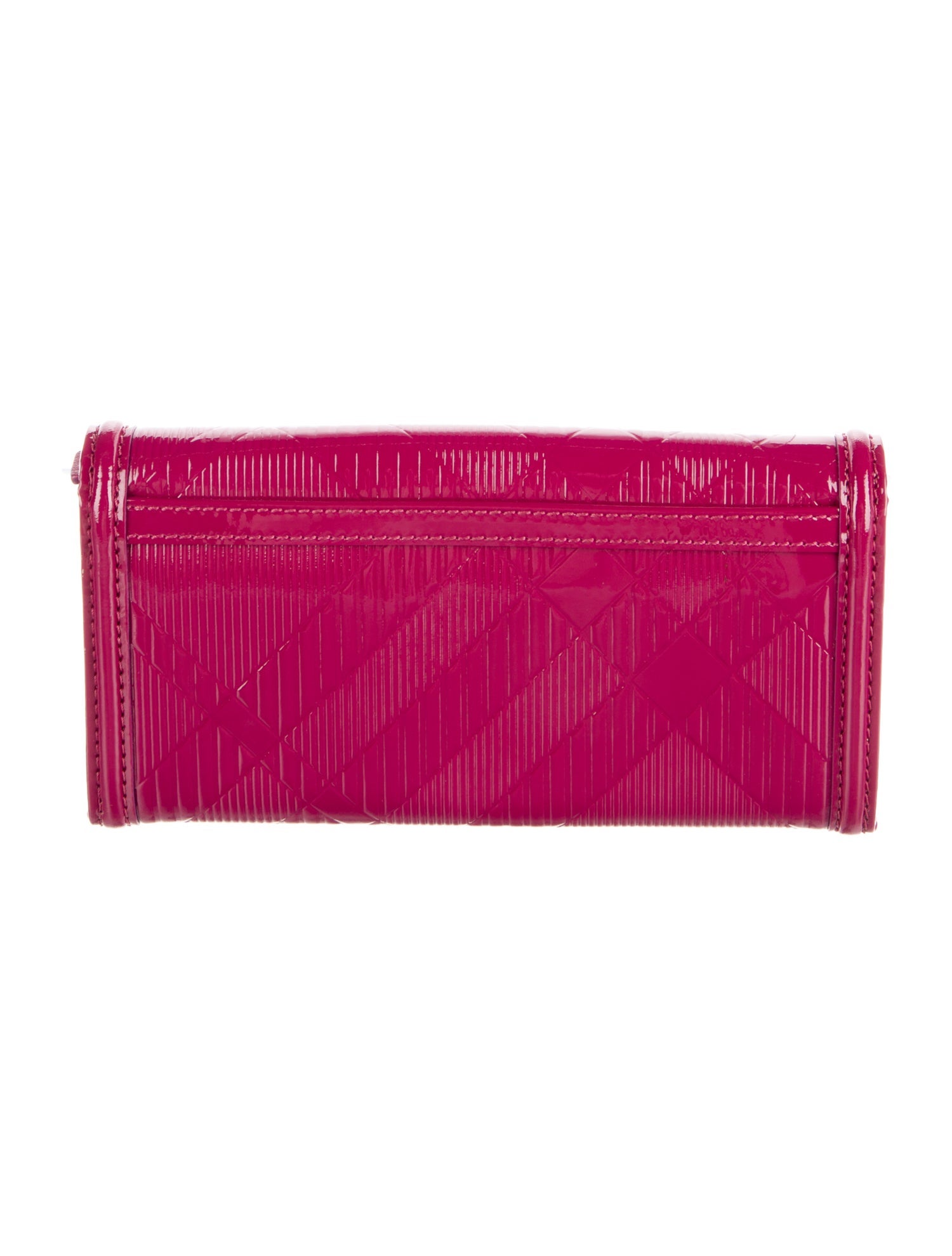 Burberry Patent Leather Continental Wallet
