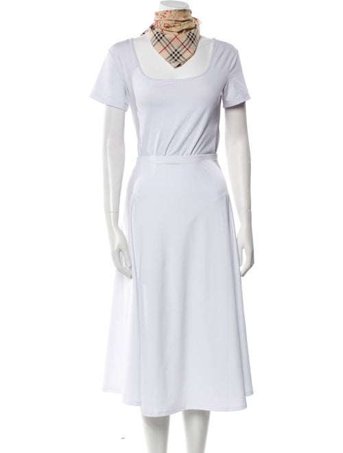 Burberry Floral Check Nova Check Pattern Scarf