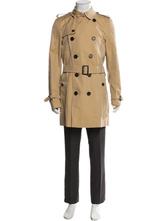 Burberry Nova Check Pattern Trench Coat
