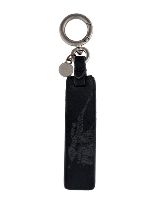 Burberry Logo Leather Keychain