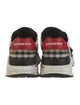 Burberry Nova Check Pattern Leather Sneakers