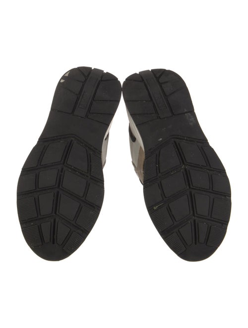 Burberry Nova Check Pattern Leather Sneakers