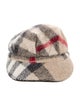 Burberry Check Wool Baseball Hat