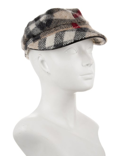 Burberry Check Wool Baseball Hat