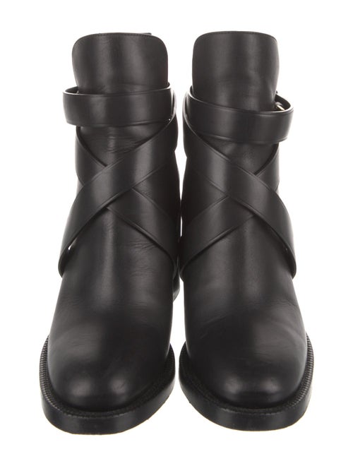 Burberry Leather Printed Boots
