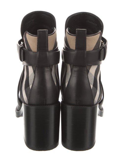 Burberry Leather Printed Boots