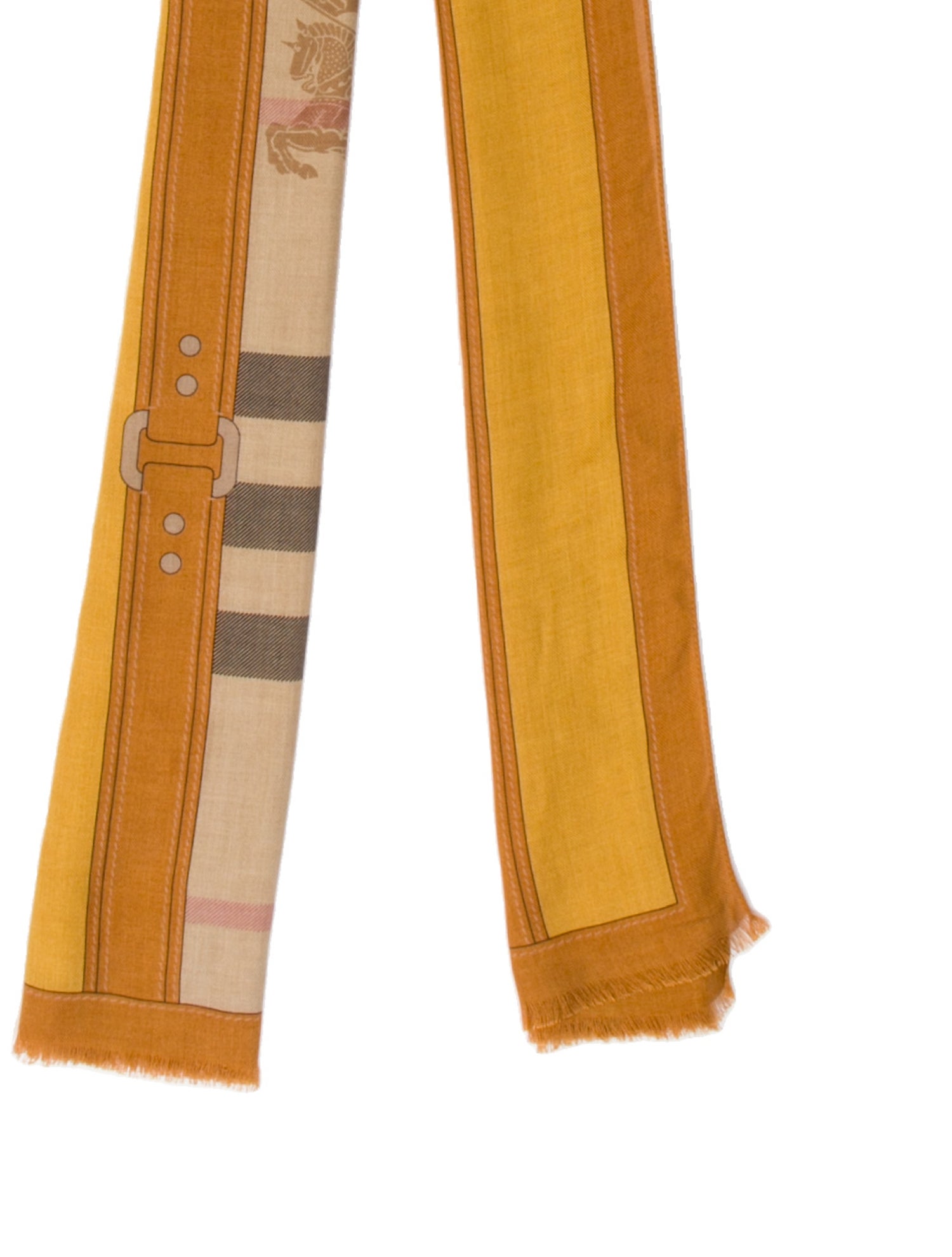 Burberry Plaid Print Scarf