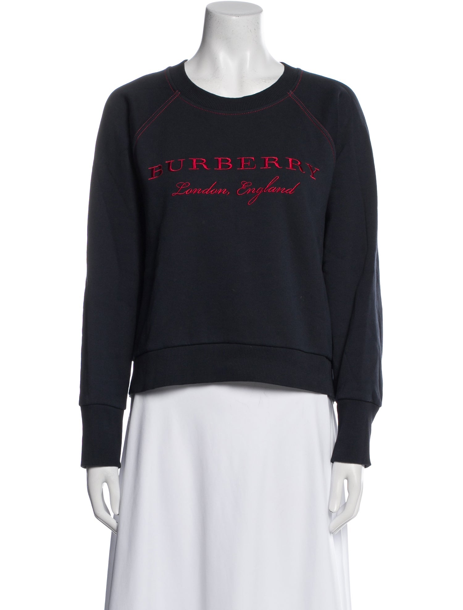 Burberry Graphic Print Crew Neck Sweatshirt