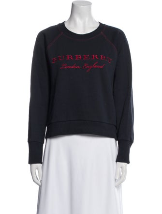 Burberry Graphic Print Crew Neck Sweatshirt