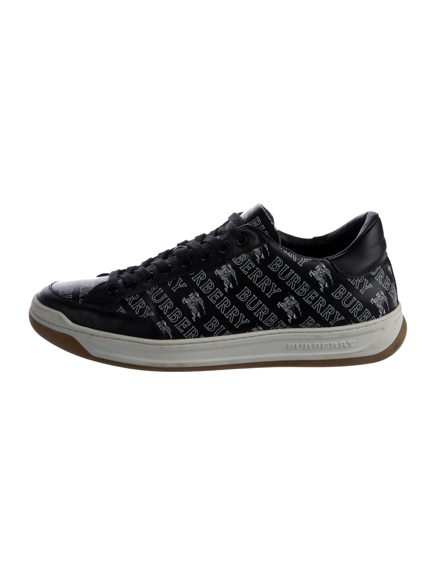 Burberry Leather Printed Sneakers