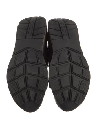 Burberry House Check Pattern Suede Athletic Sneakers