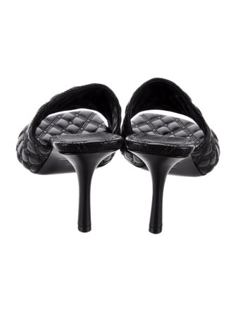 Burberry Leather Embroidered Accent Slides