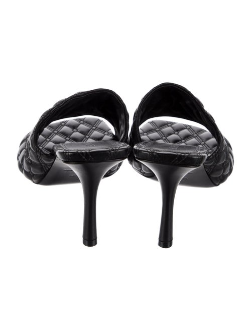 Burberry Leather Embroidered Accent Slides