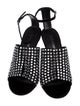 Burberry Suede Crystal Embellishments Sandals
