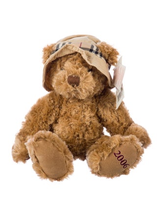 Burberry infant girls', brown teddy bear