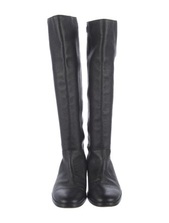 Burberry Leather Riding Boots