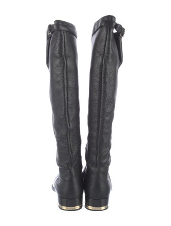 Burberry Leather Riding Boots