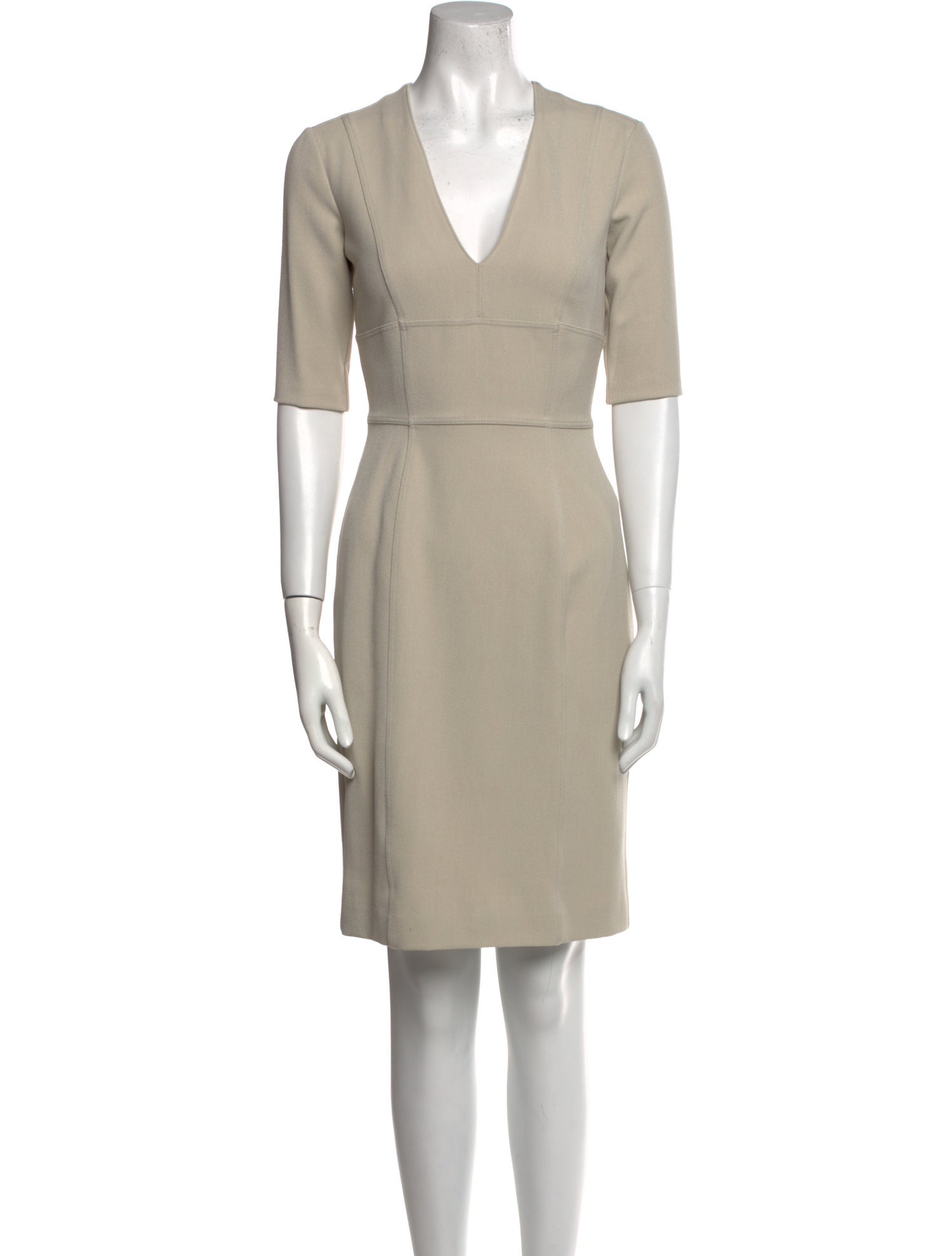 Burberry V-Neck Mini Dress