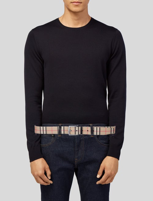 Burberry House Check Pattern Waist Belt