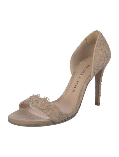 Burberry Lace Slingback Sandals