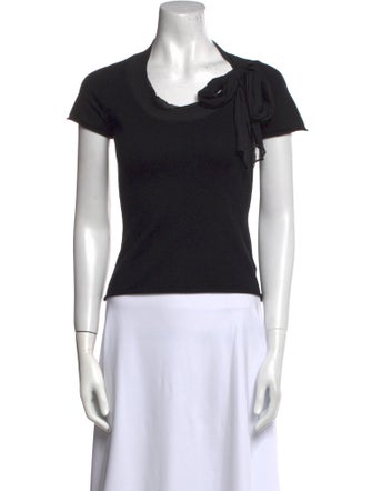 Burberry Silk Cowl Neck Top