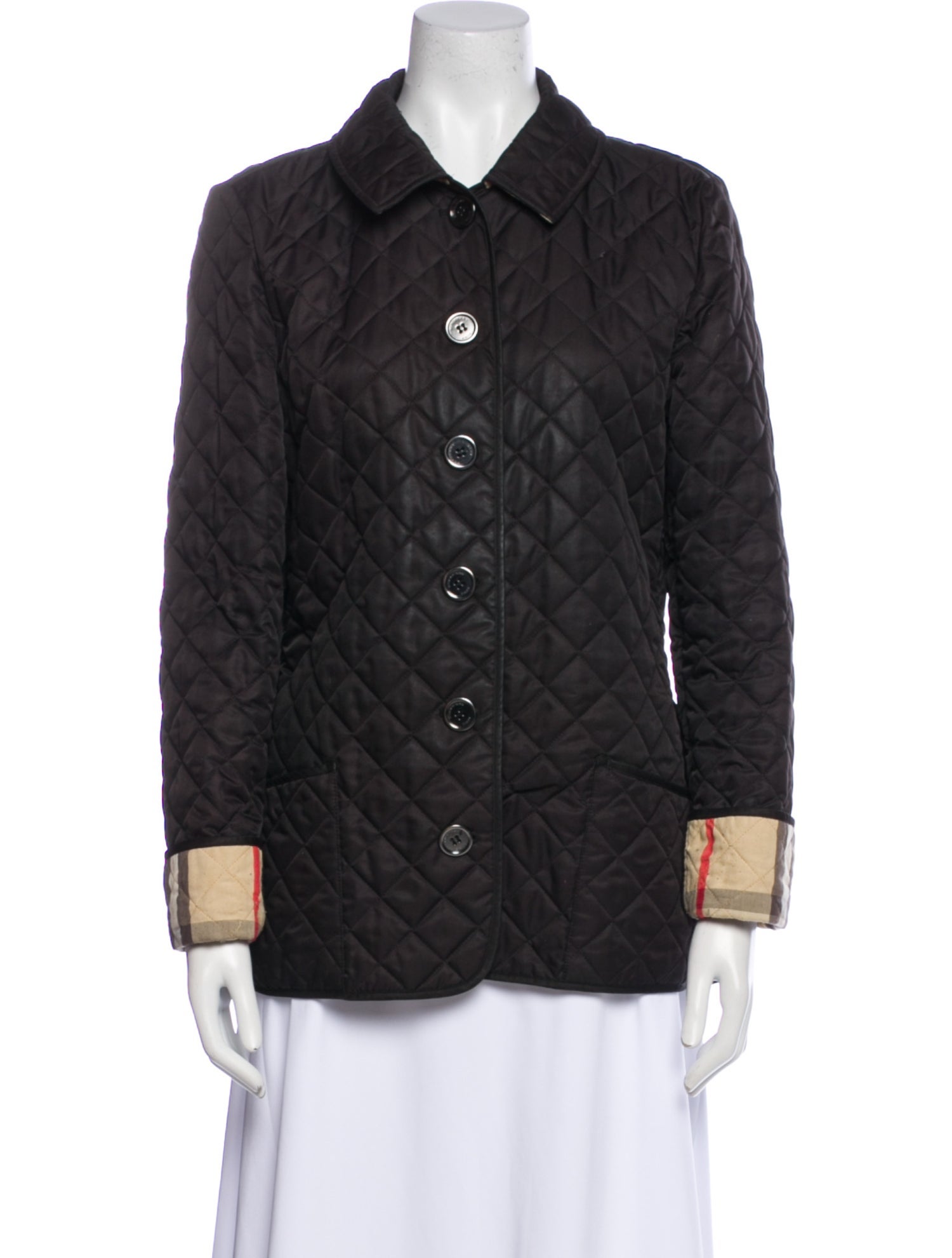 Burberry Colorblock Pattern Utility Jacket