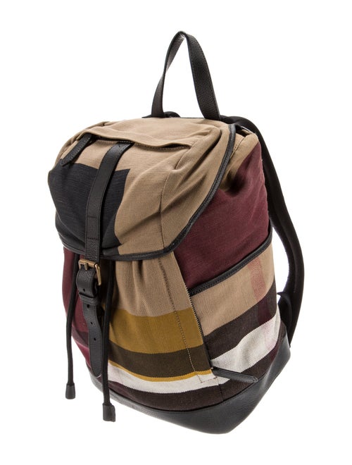 Burberry Colour Block Check Backpack