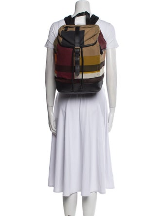 Burberry Colour Block Check Backpack