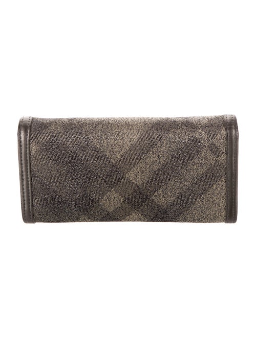 Burberry Leather Printed Continental Wallet