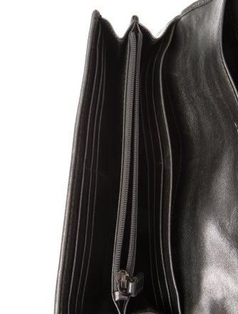 Burberry Leather Printed Continental Wallet