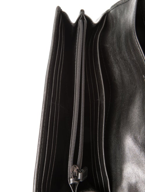 Burberry Leather Printed Continental Wallet