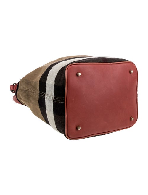 Burberry Exploded Check Bucket Bag