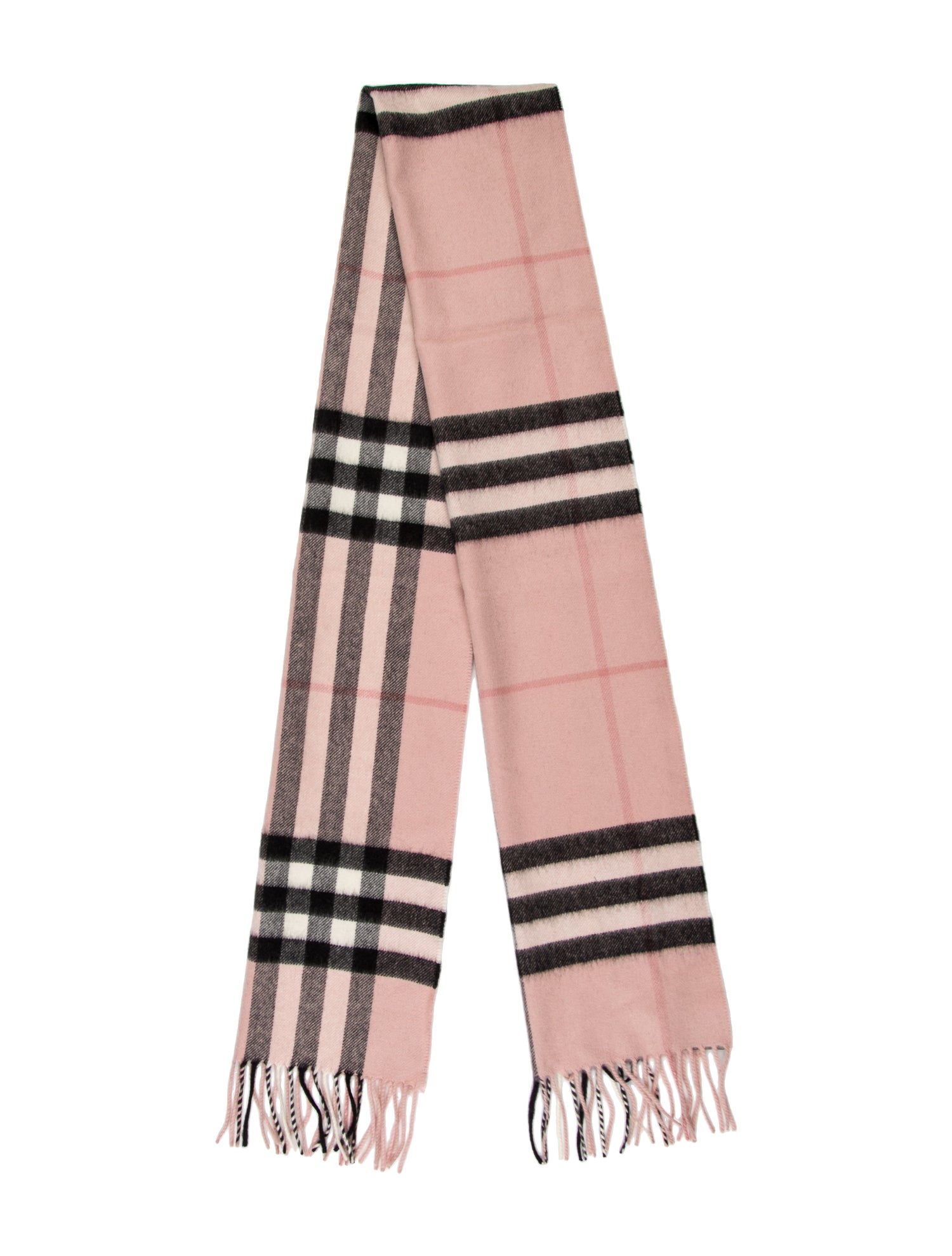 Burberry Cashmere Nova Check Pattern Scarf w/ Tags