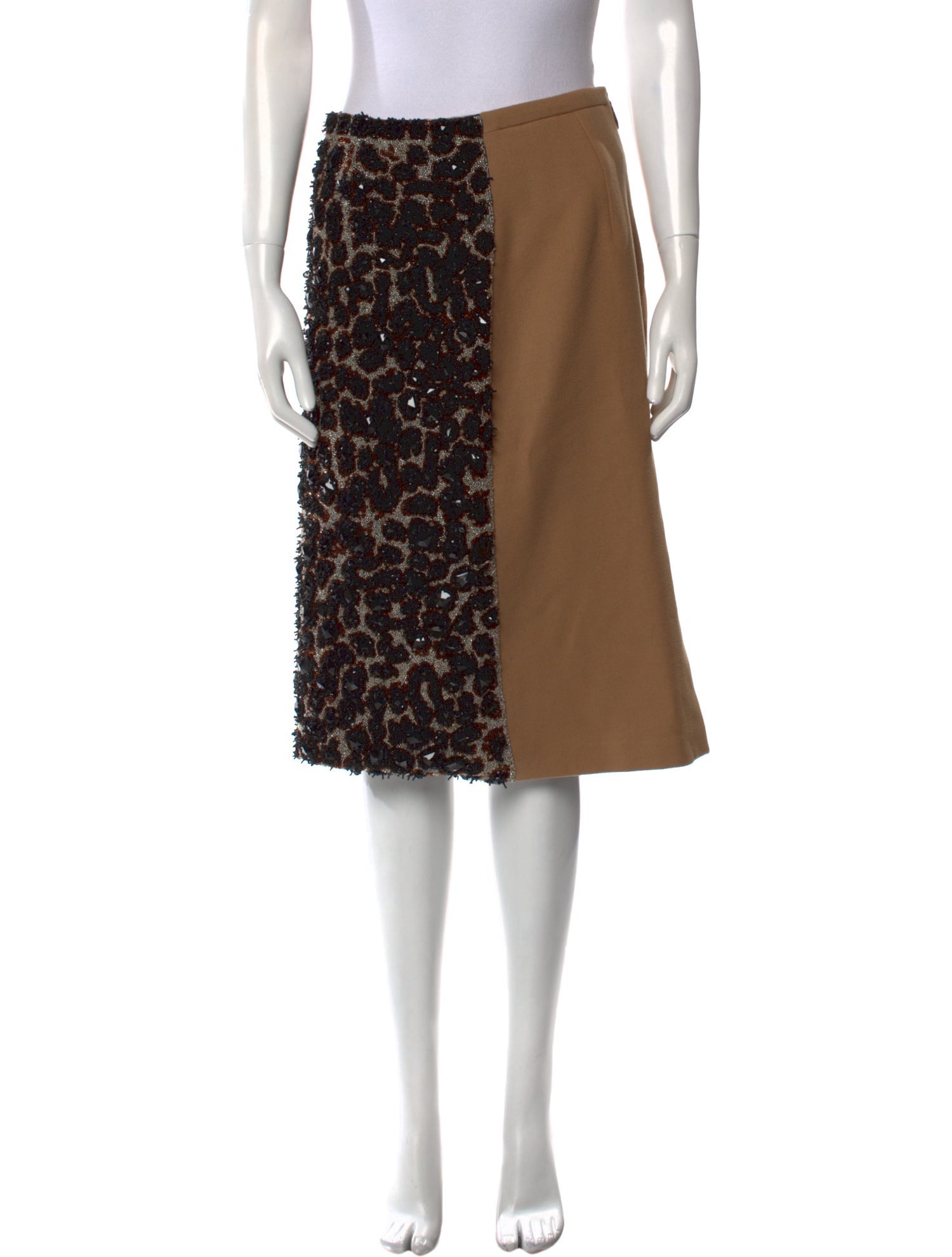 Burberry Virgin Wool Knee-Length Skirt