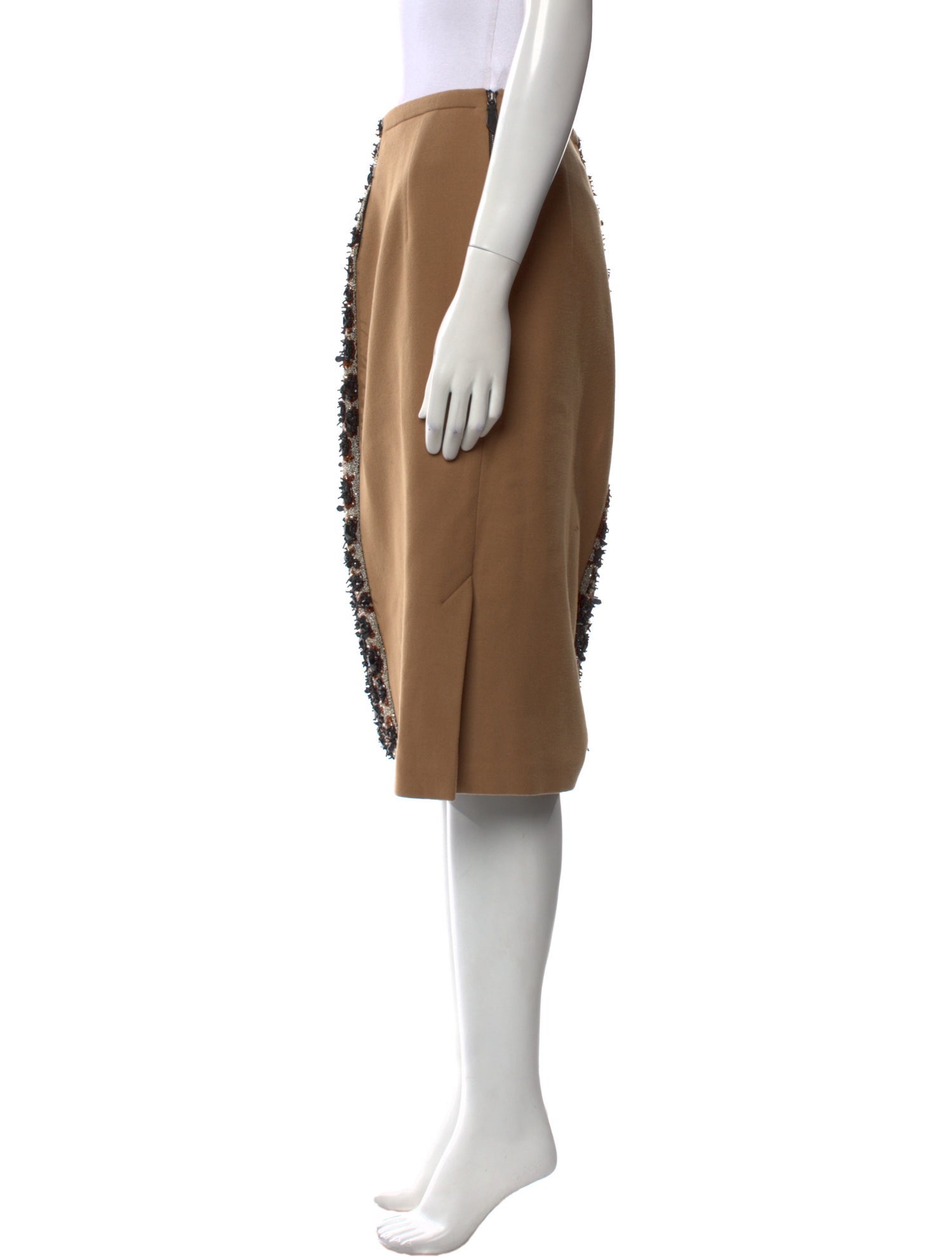 Burberry Virgin Wool Knee-Length Skirt