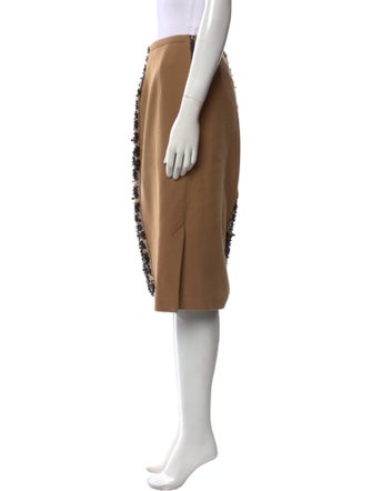 Burberry Virgin Wool Knee-Length Skirt