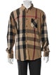 Burberry Exploded Check Pattern Long Sleeve Shirt