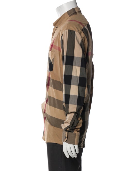 Burberry Exploded Check Pattern Long Sleeve Shirt