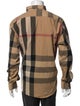 Burberry Exploded Check Pattern Long Sleeve Shirt