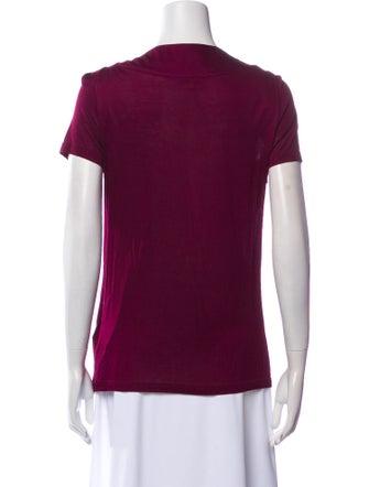 Burberry London Bateau Neckline Short Sleeve T-Shirt