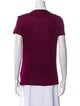 Burberry London Bateau Neckline Short Sleeve T-Shirt