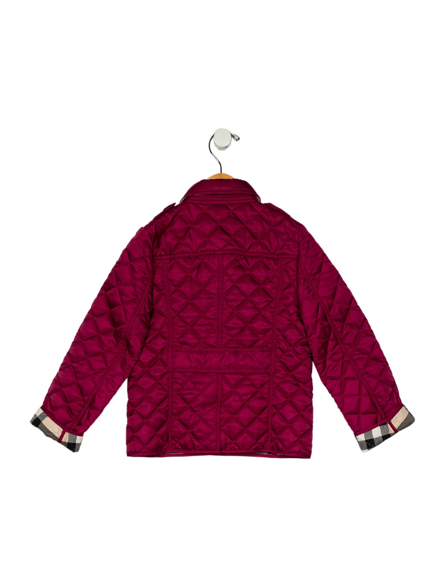Burberry kid girls' burgundy jacket