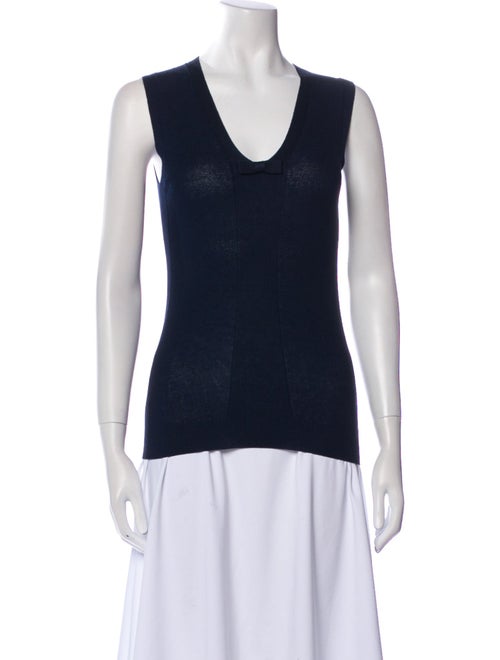 Burberry Silk V-Neck Top