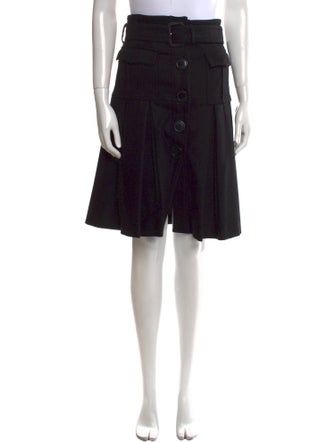 Burberry London Wool Knee-Length Skirt