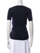 Burberry Virgin Wool Scoop Neck T-Shirt